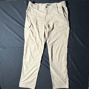 5.11 Tactical Men's Khaki Cargo Work Pants36x36 Polyester 35% Cotton Ripstop